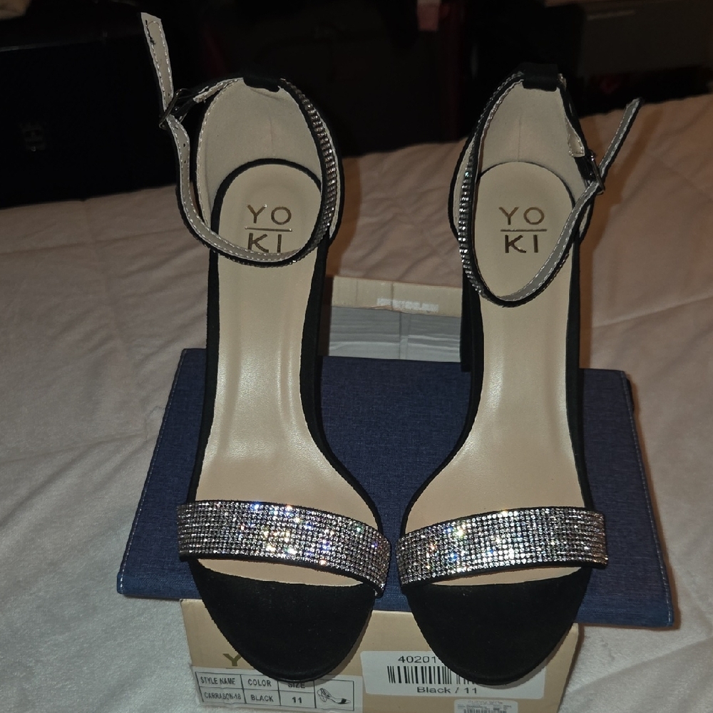 Ashley Stewart Curvy Girl Yoki Heels Size 11